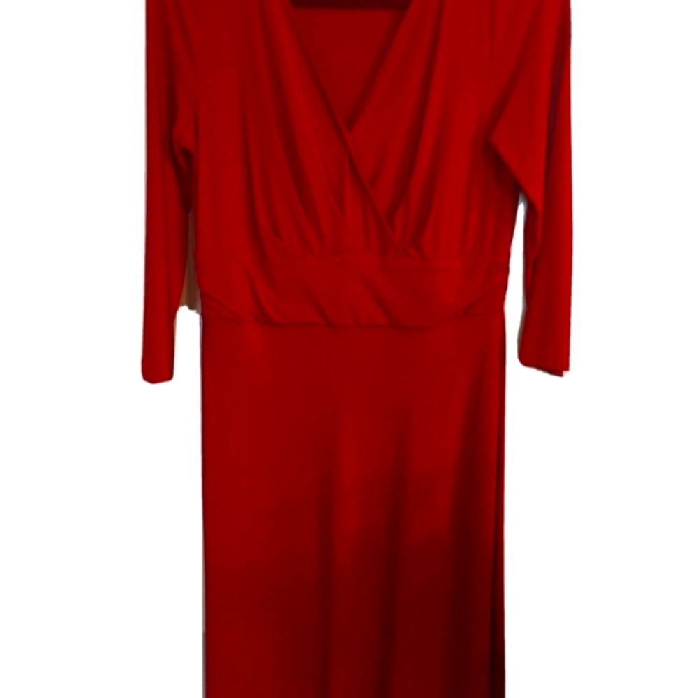 FIT AND FLARE RED DRESS SIZE Small